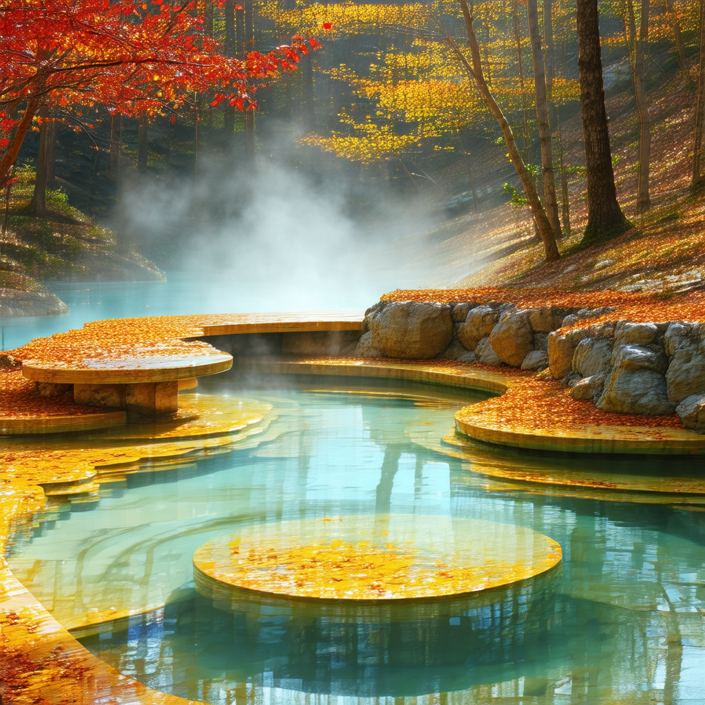 Serene scene of a river flowing through a forest