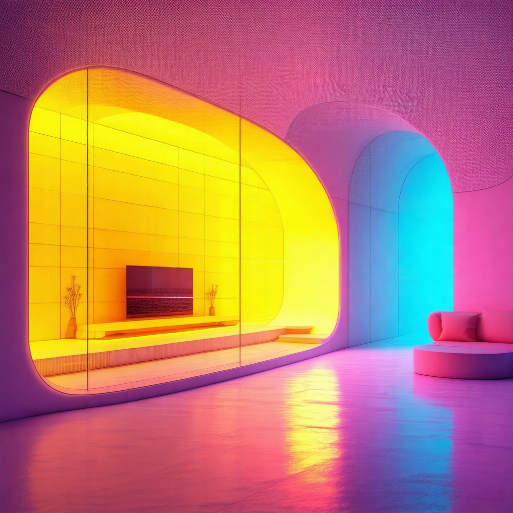 Large, open living room with a modern design