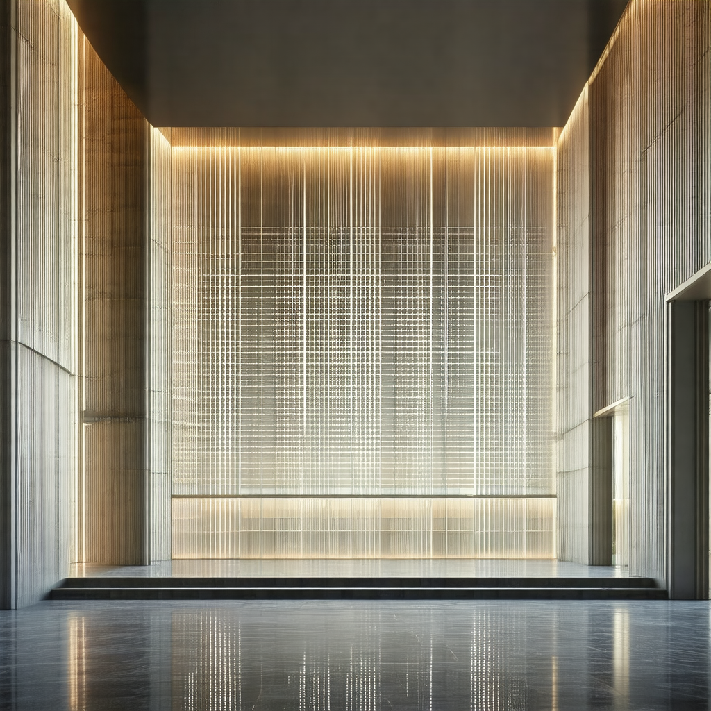 Large, empty room with a long, narrow window