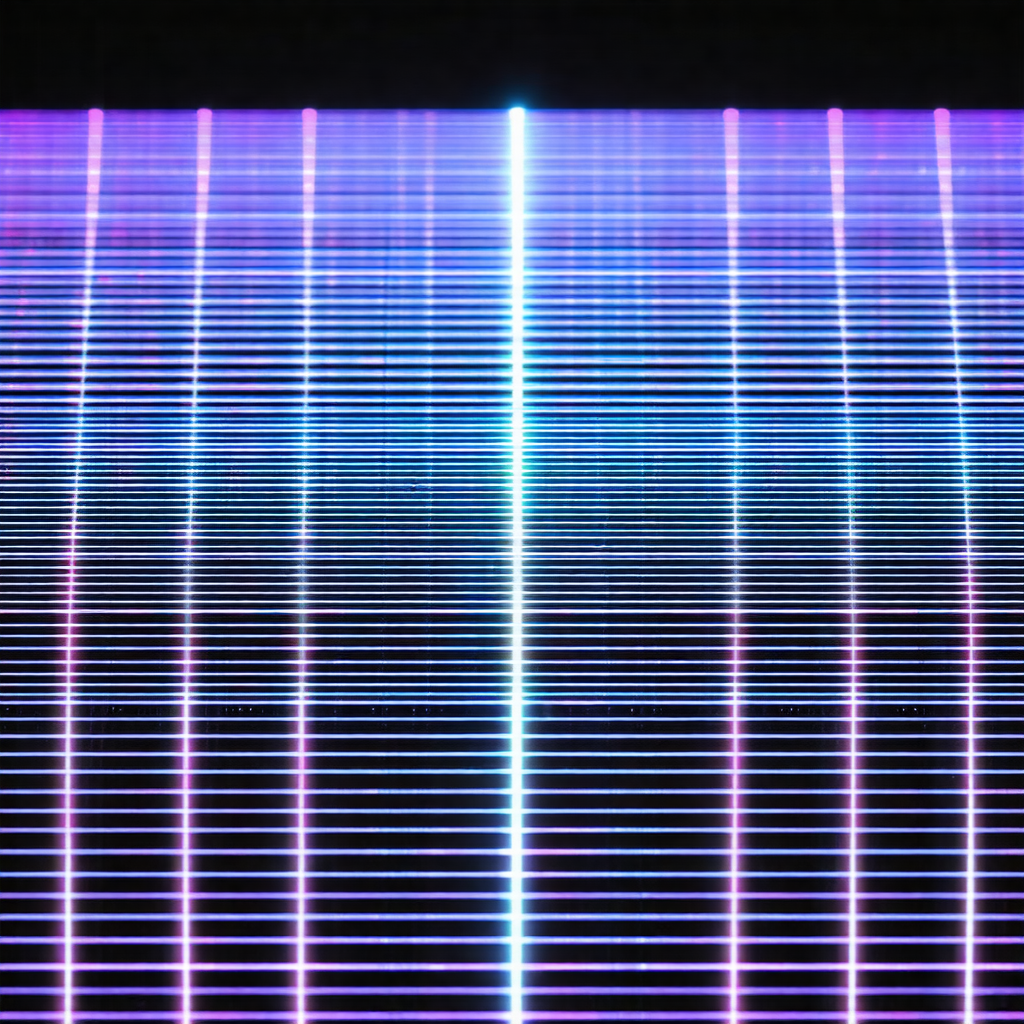 Close-up of a blue and purple striped pattern