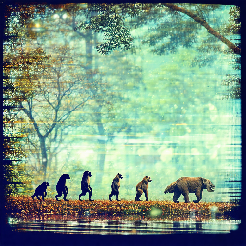 Group of animals walking across a grassy field