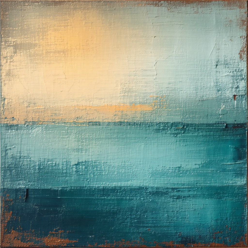 Painting of a beautiful ocean scene