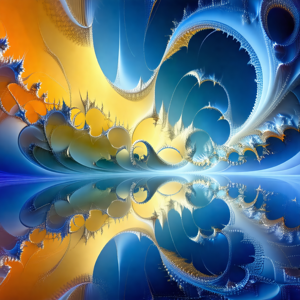 Vibrant and colorful painting of a wave, featuring a mix ...