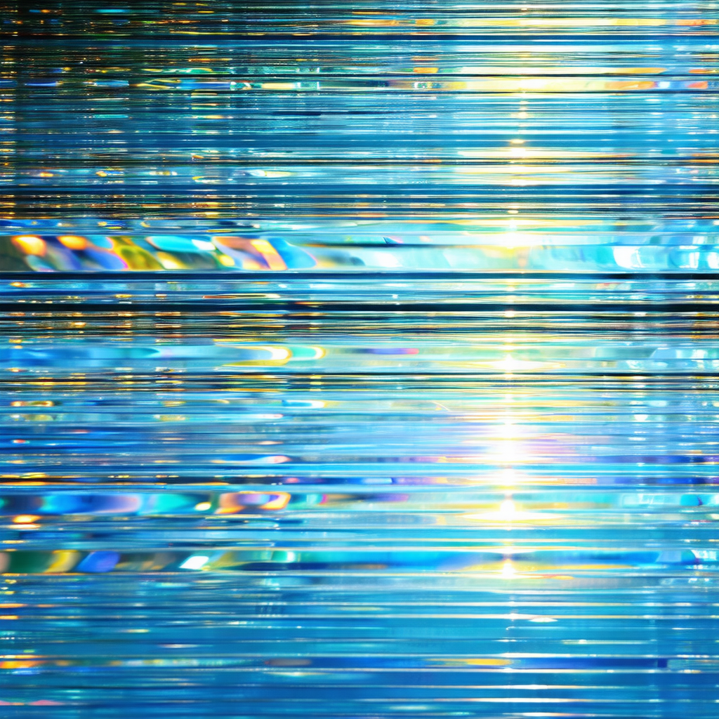 Colorful, abstract representation of a sunset
