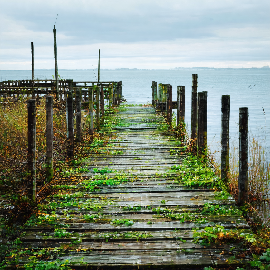 Pier extending out into the water