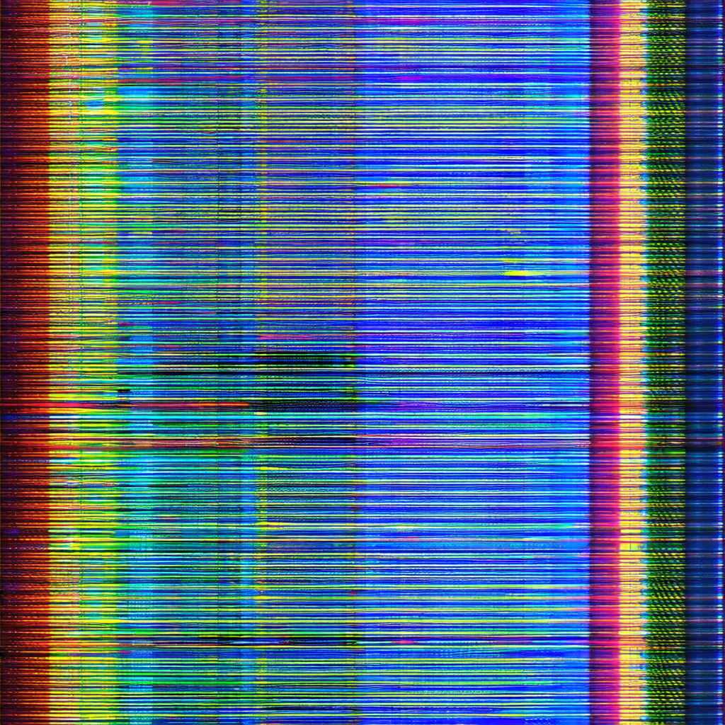 Colorful, abstract representation of a rainbow