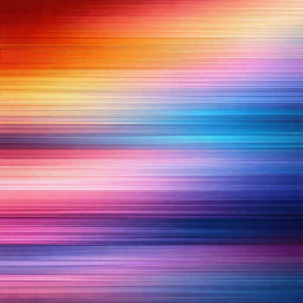 Colorful, abstract painting featuring a variety of colors