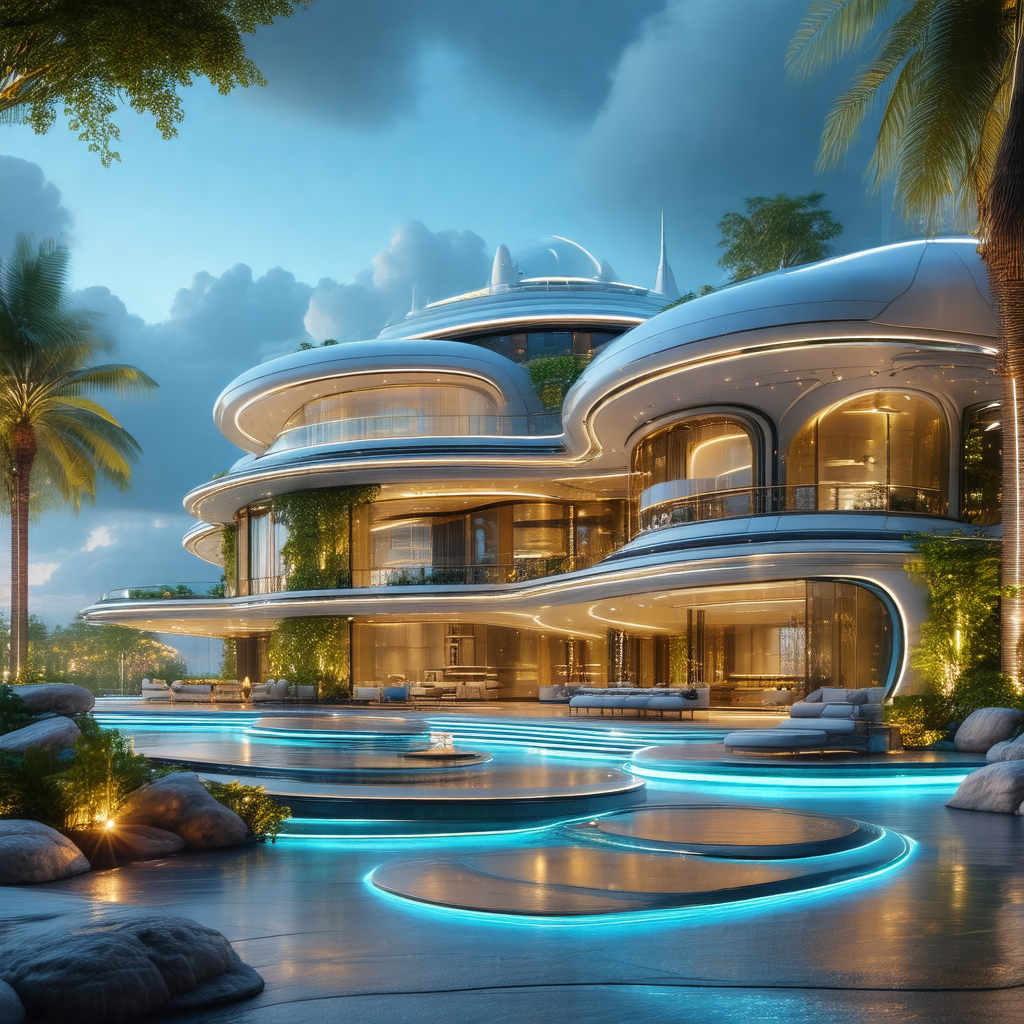 Computer-generated (cgi) rendering of a large, modern-loo...