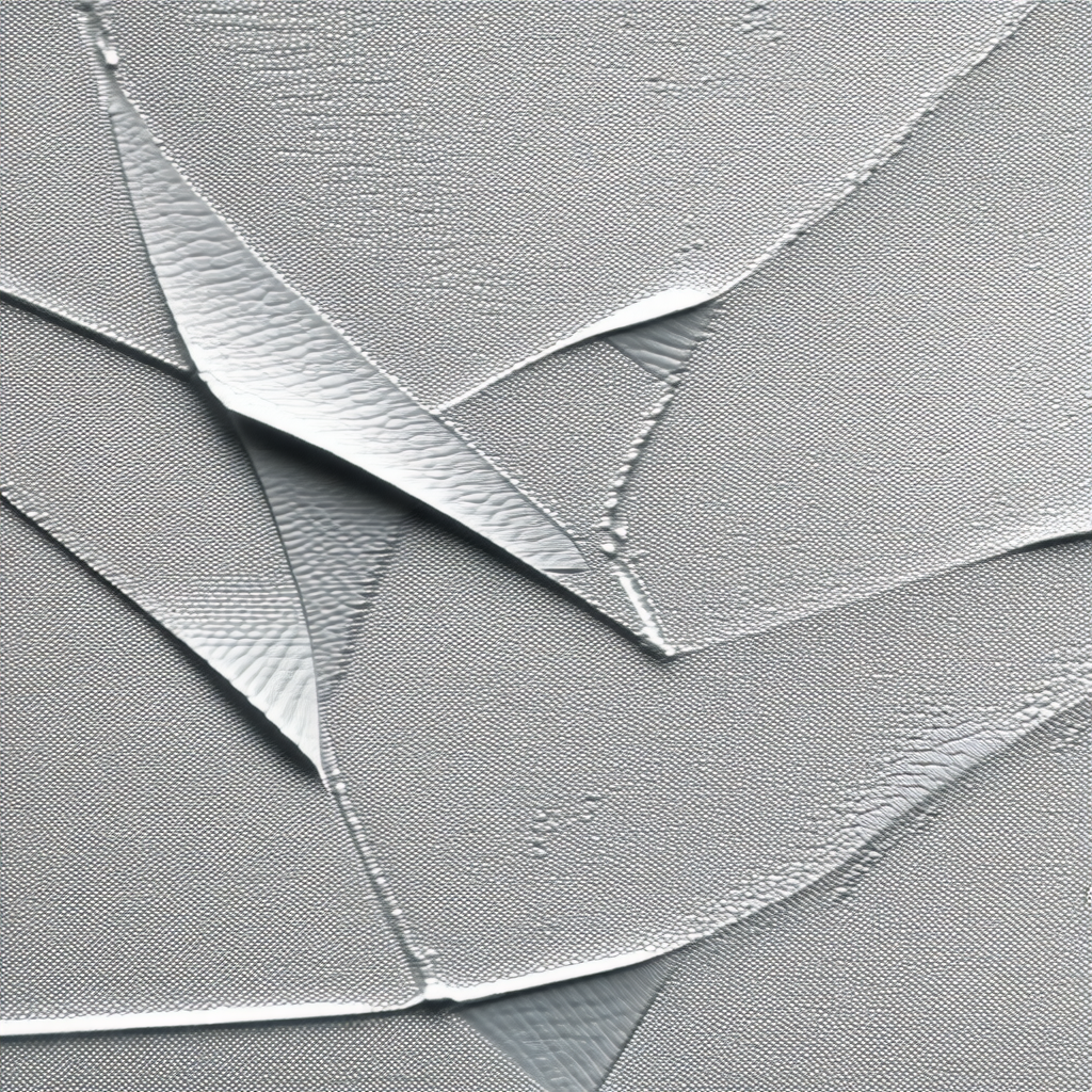 Close-up of a white, textured surface, possibly a wall or...