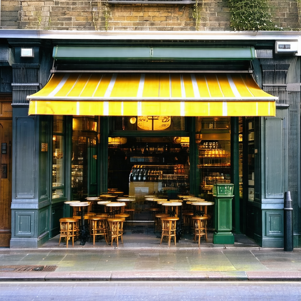 Restaurant with a large window that allows natural light ...
