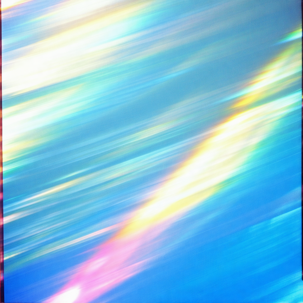 Close-up of a colorful, rainbow-like pattern