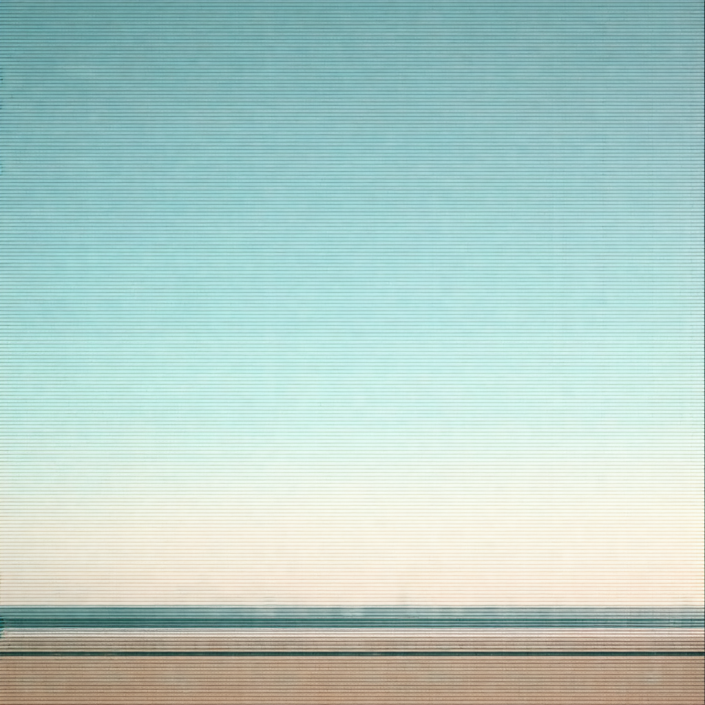 Beautiful beach scene with a clear blue sky