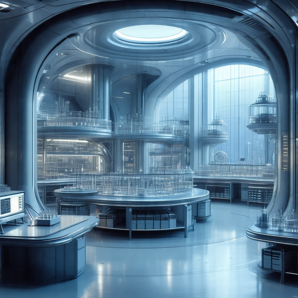 Large, modern laboratory with a variety of equipment and ...