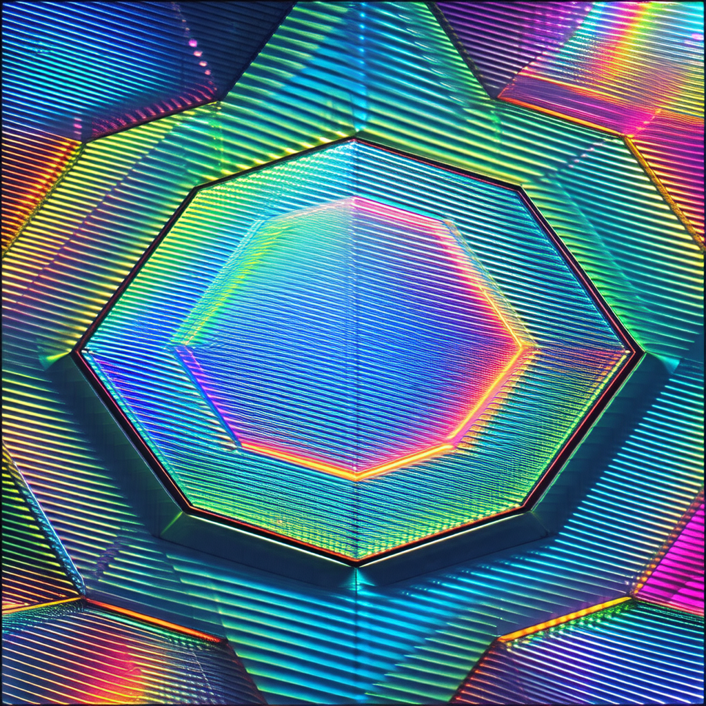 Large, colorful, and intricate diamond-shaped pattern