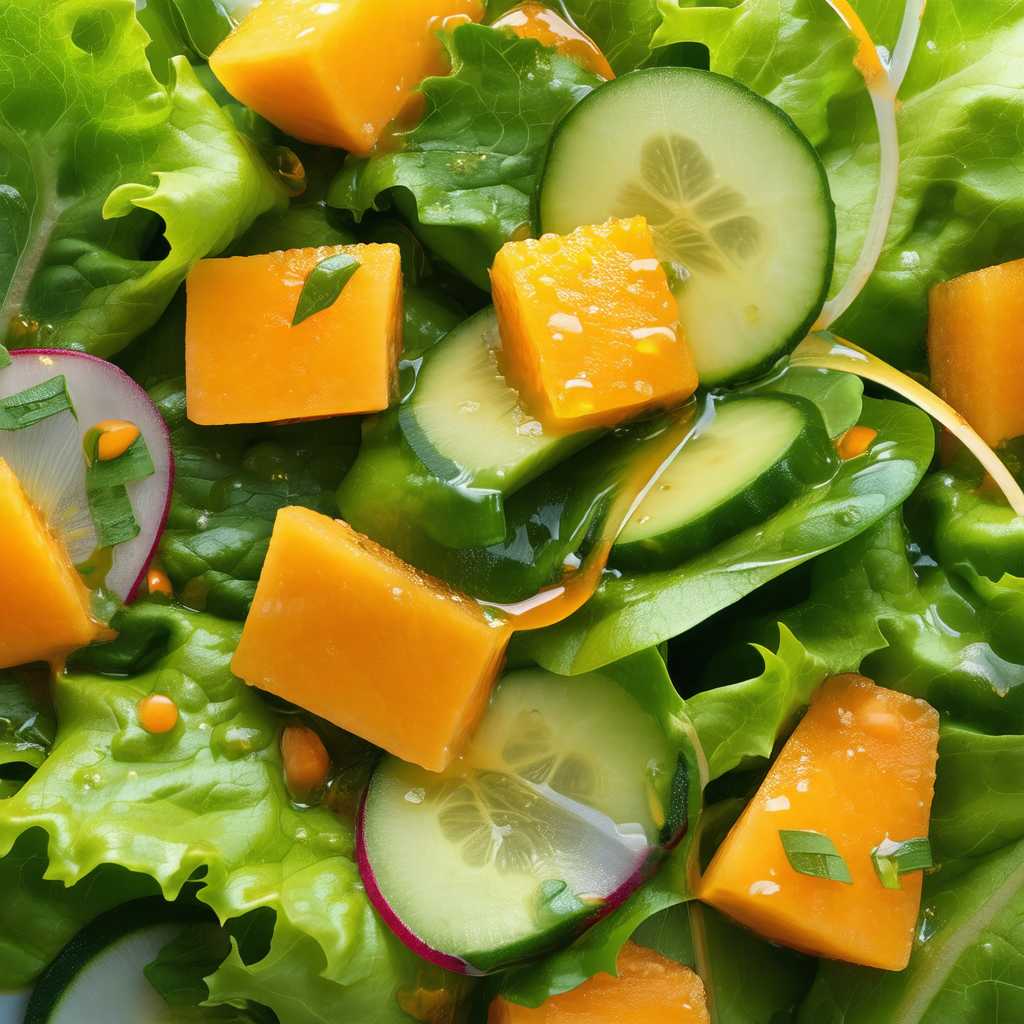 Fresh salad with a variety of ingredients