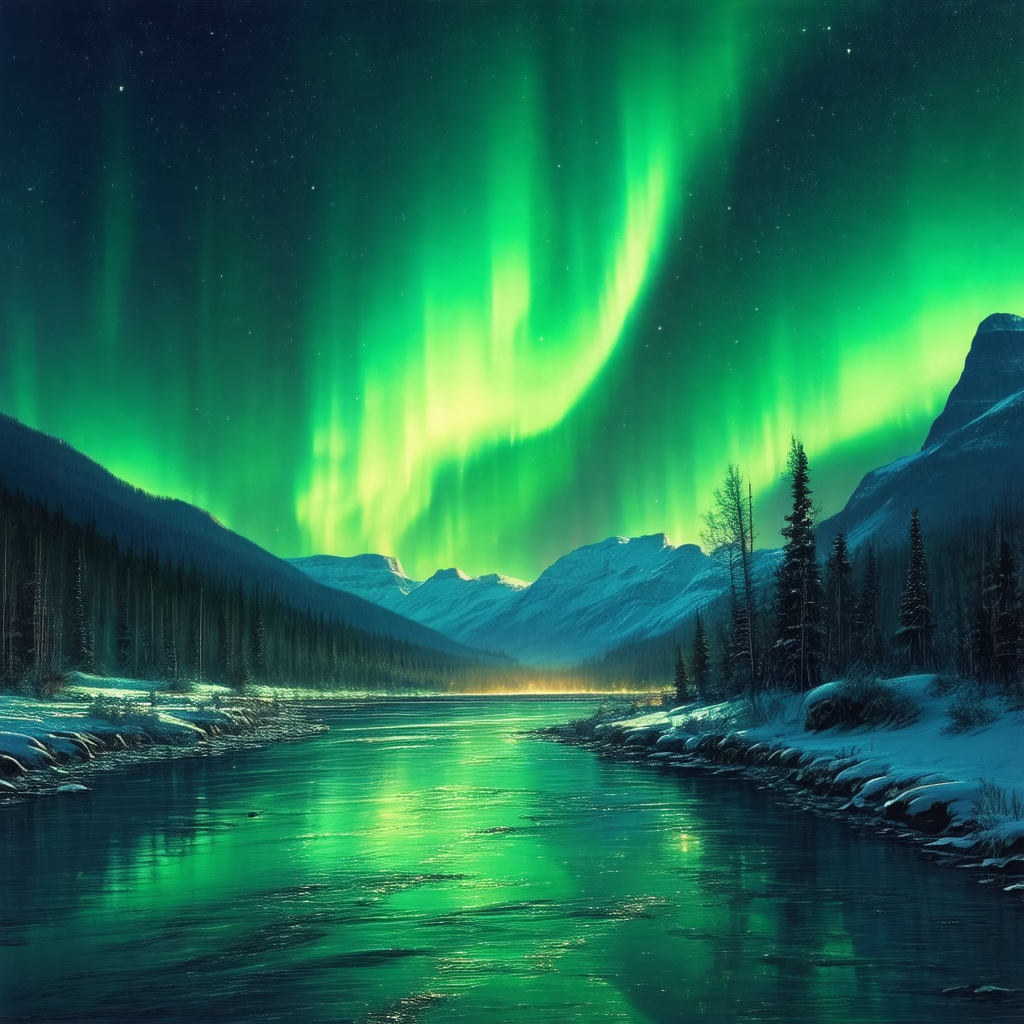 Beautiful scene of a river flowing through a mountainous ...