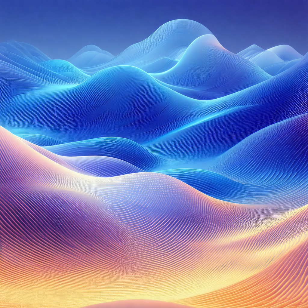 Beautiful blue ocean with a mountain range in the background