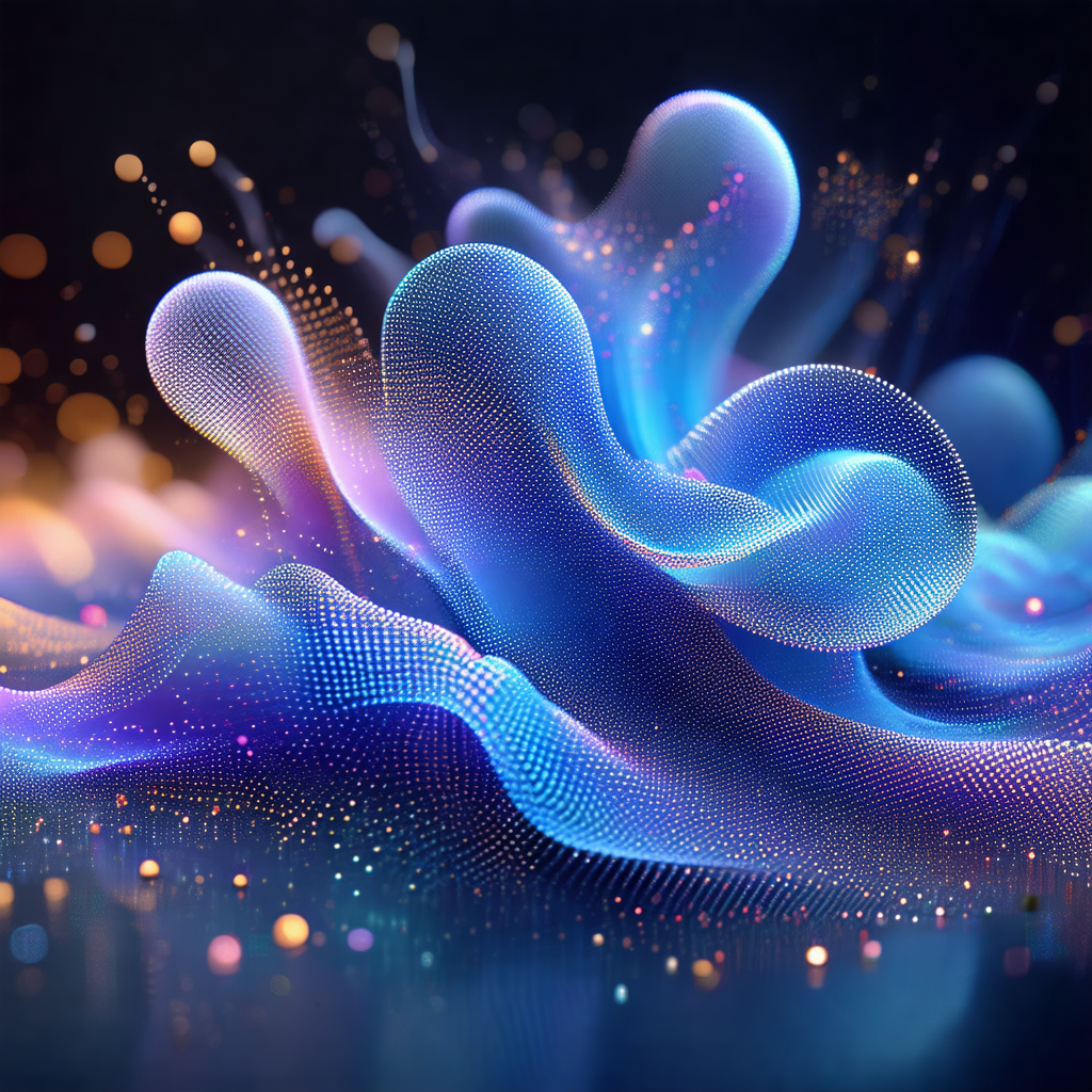 Vibrant and colorful display of light and shapes