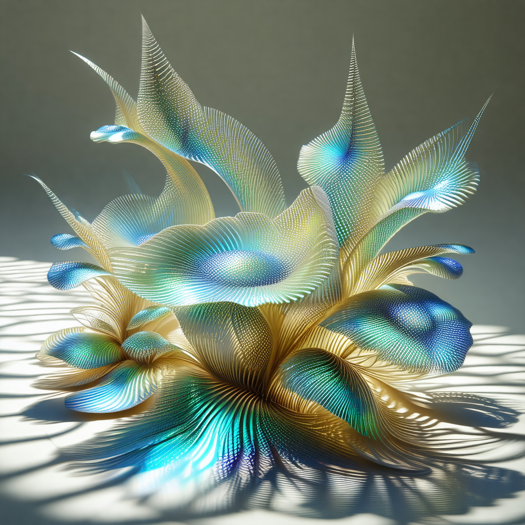 Beautifully crafted glass sculpture of a flower