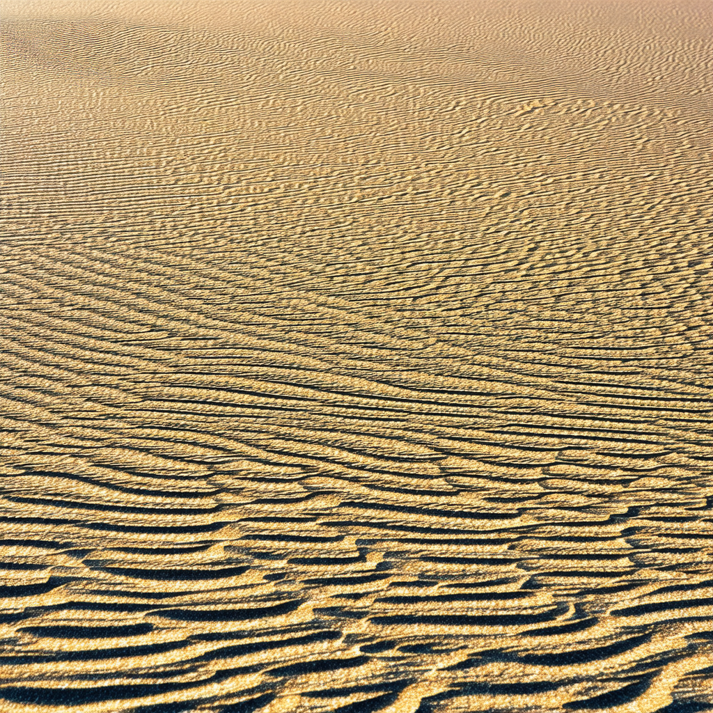 Sandy beach with a large expanse of sand