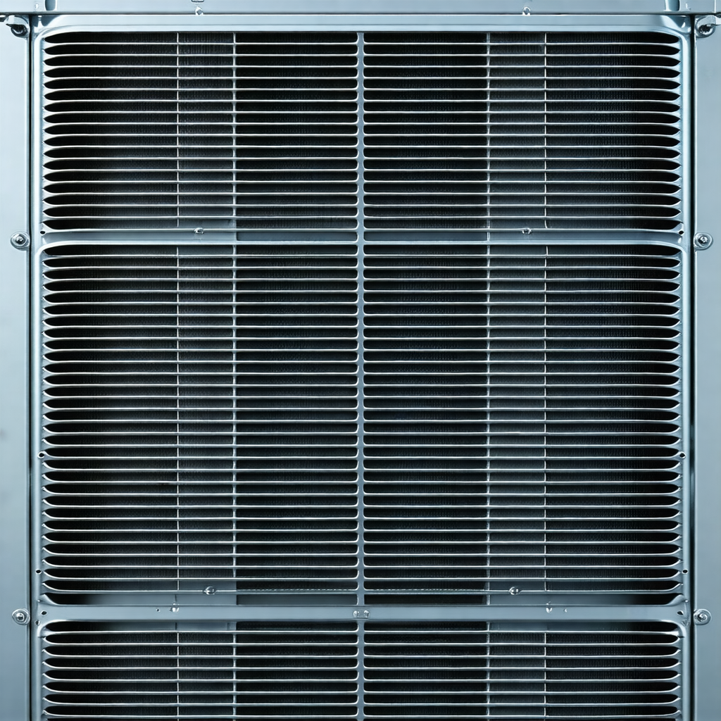 Large metal box with a series of small holes or vents