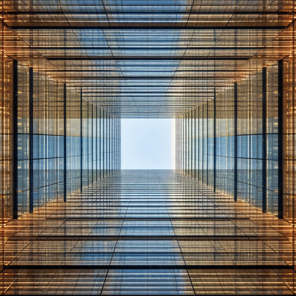 Tall building with a large window at the top