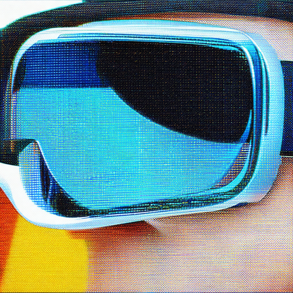 Person wearing a pair of sunglasses, with the sunglasses ...