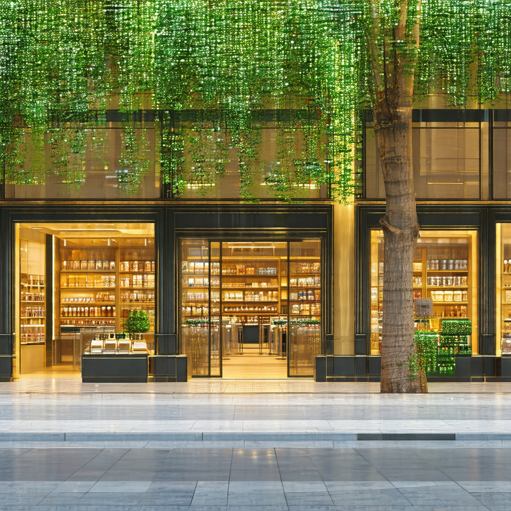 Large store with a variety of products displayed in the w...