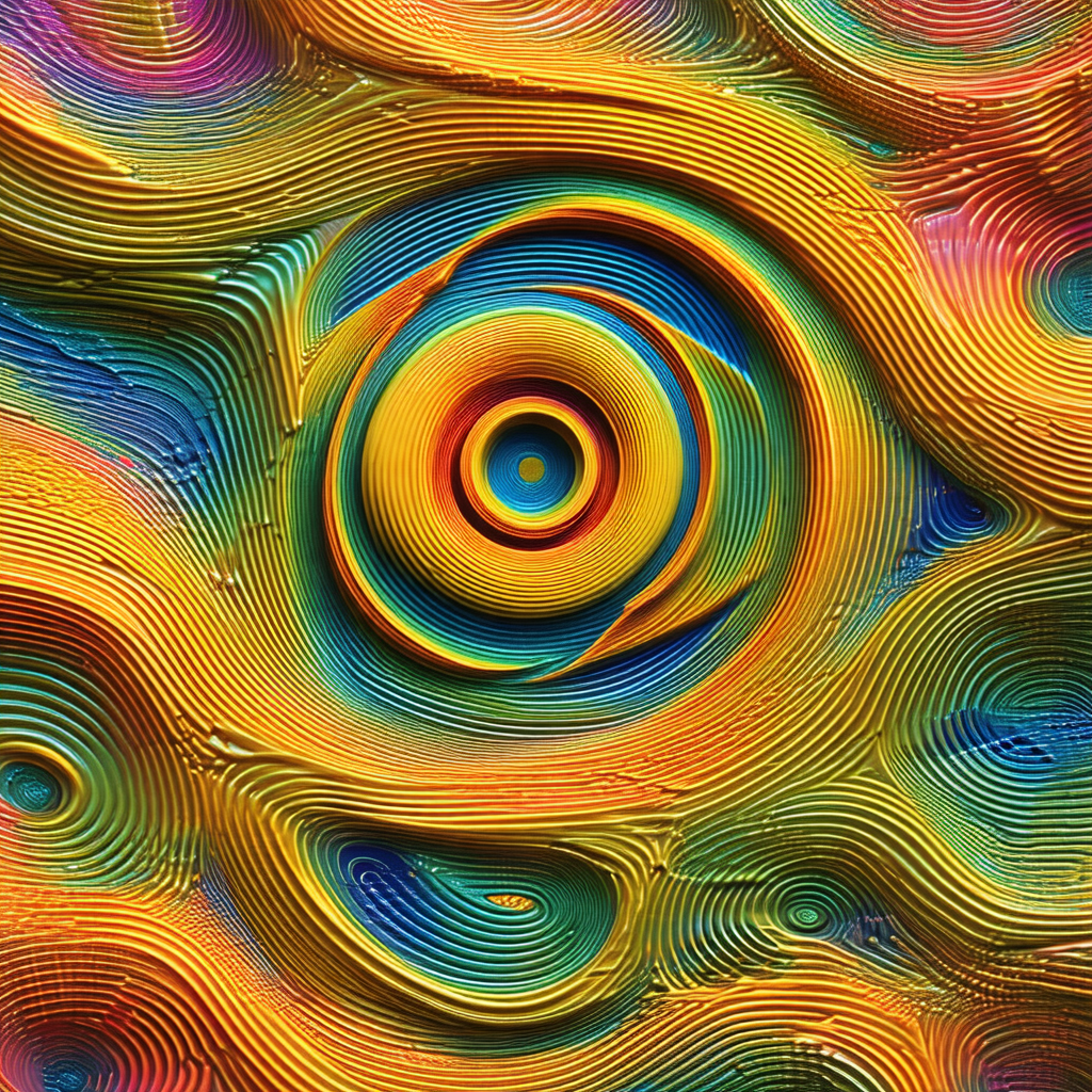 Vibrant, colorful, and intricate design that resembles a ...
