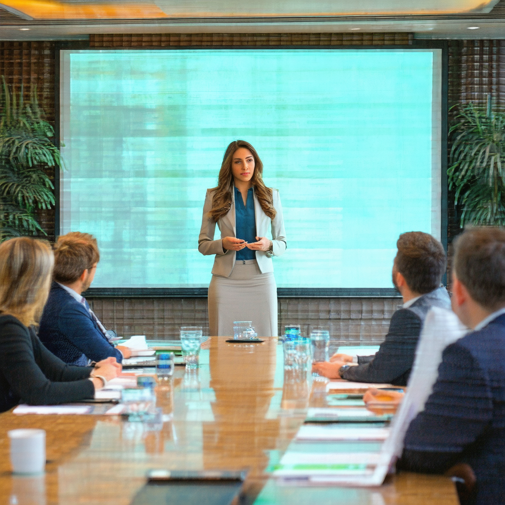 Group of people gathered around a large conference table