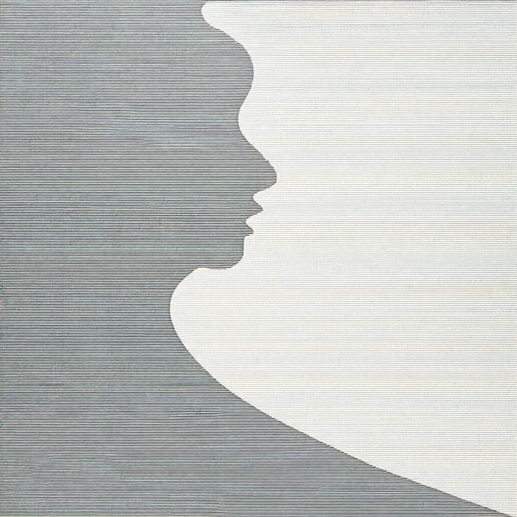 Woman's face, with her eyes closed and her lips slightly ...