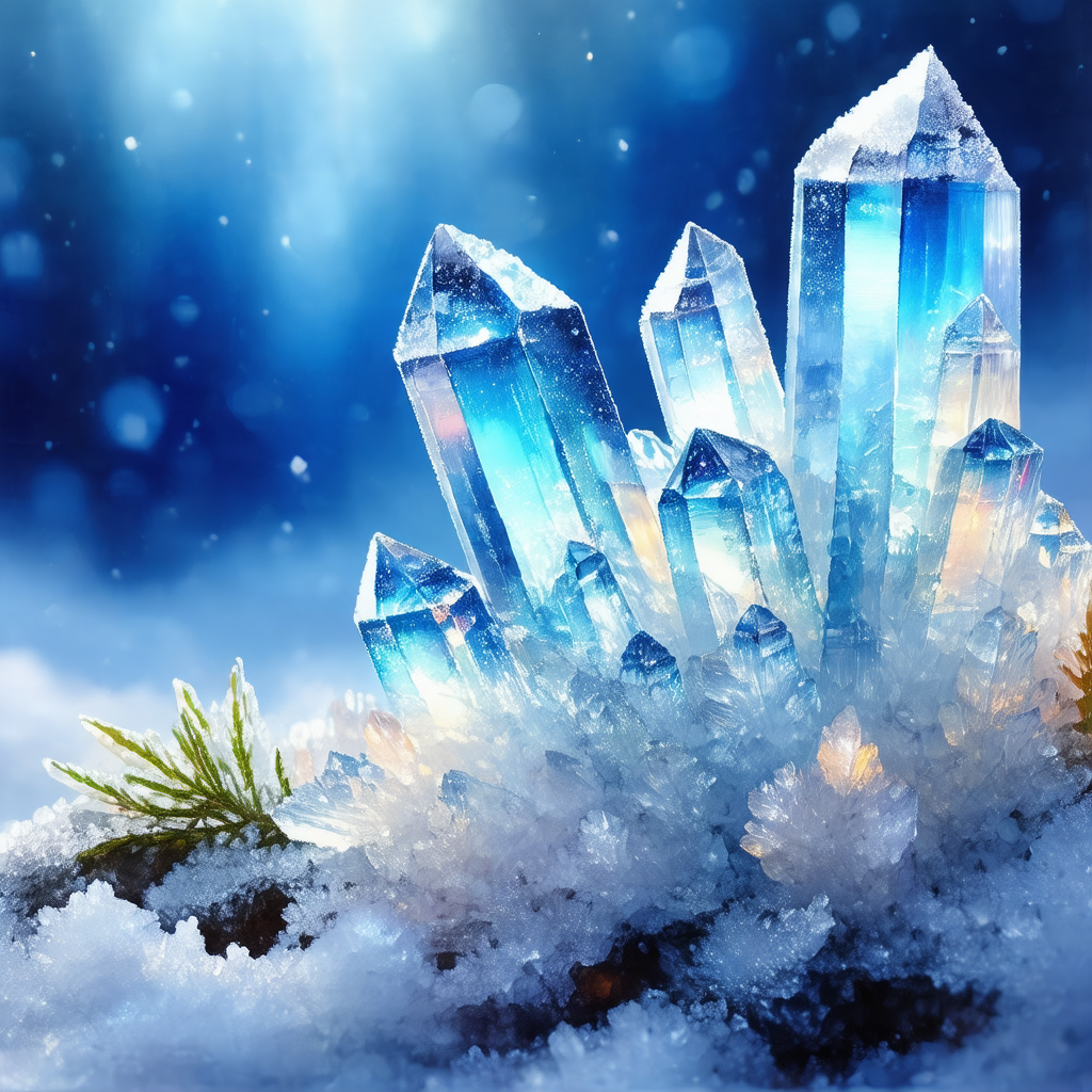 Beautifully crafted crystal structure, resembling a large...