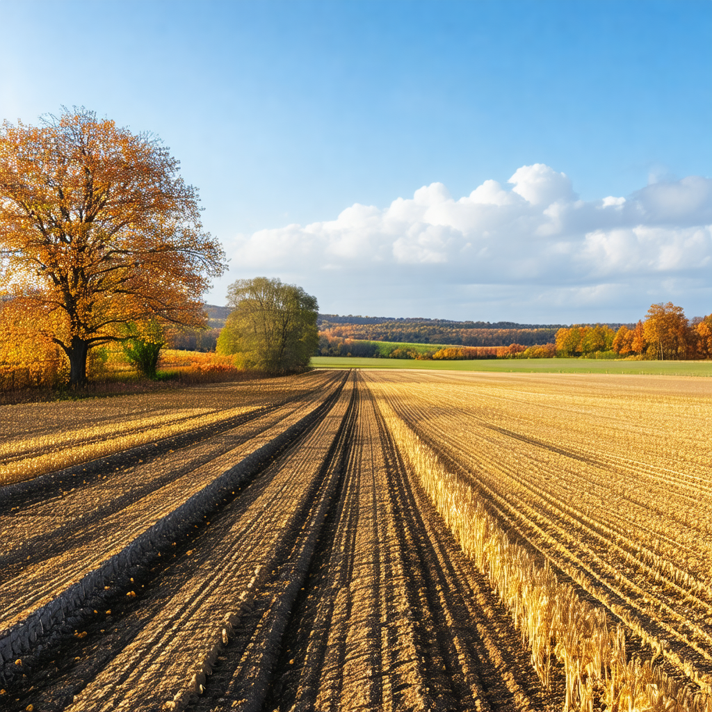 Large, open field with a tree in the foreground