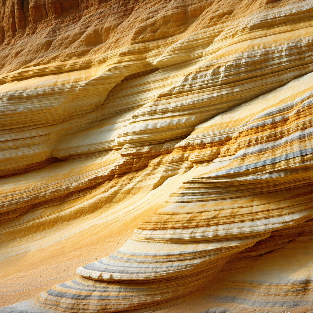 Large, colorful rock formation with a variety of colors, ...