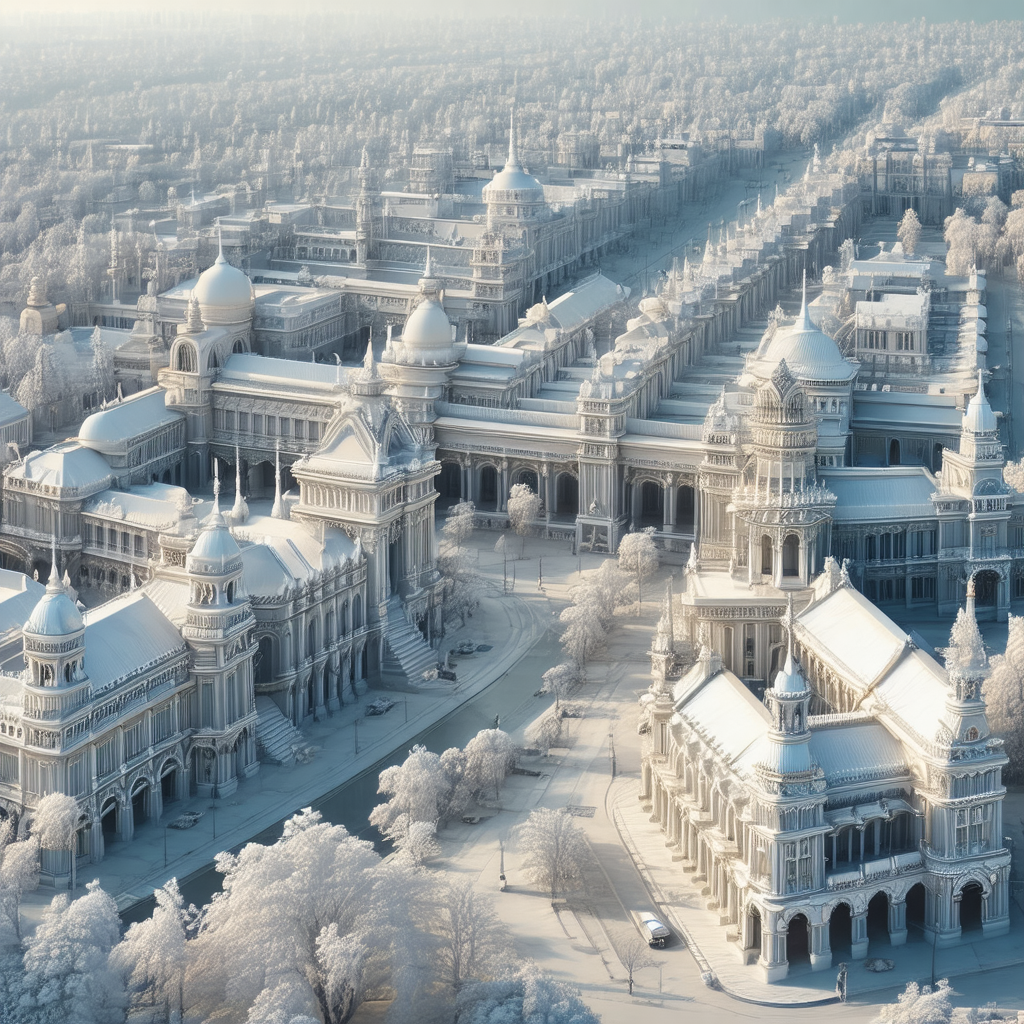 3d model of a city with a large number of buildings