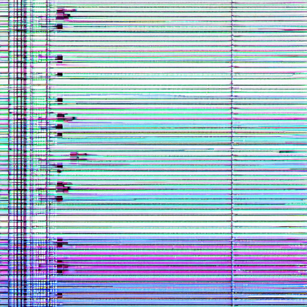 Close-up of a computer screen, displaying a row of blurry...