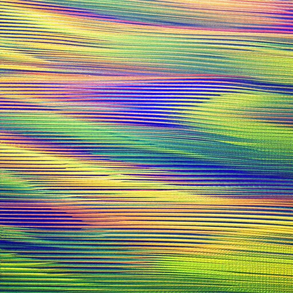 Close-up of a colorful, swirling pattern that resembles a...