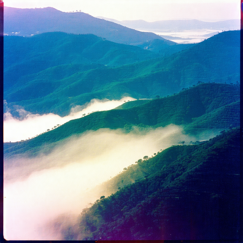 Beautiful Mountain Forest Artwork