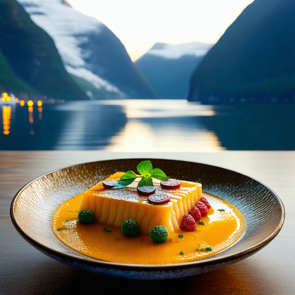 Plate of food placed on a dining table