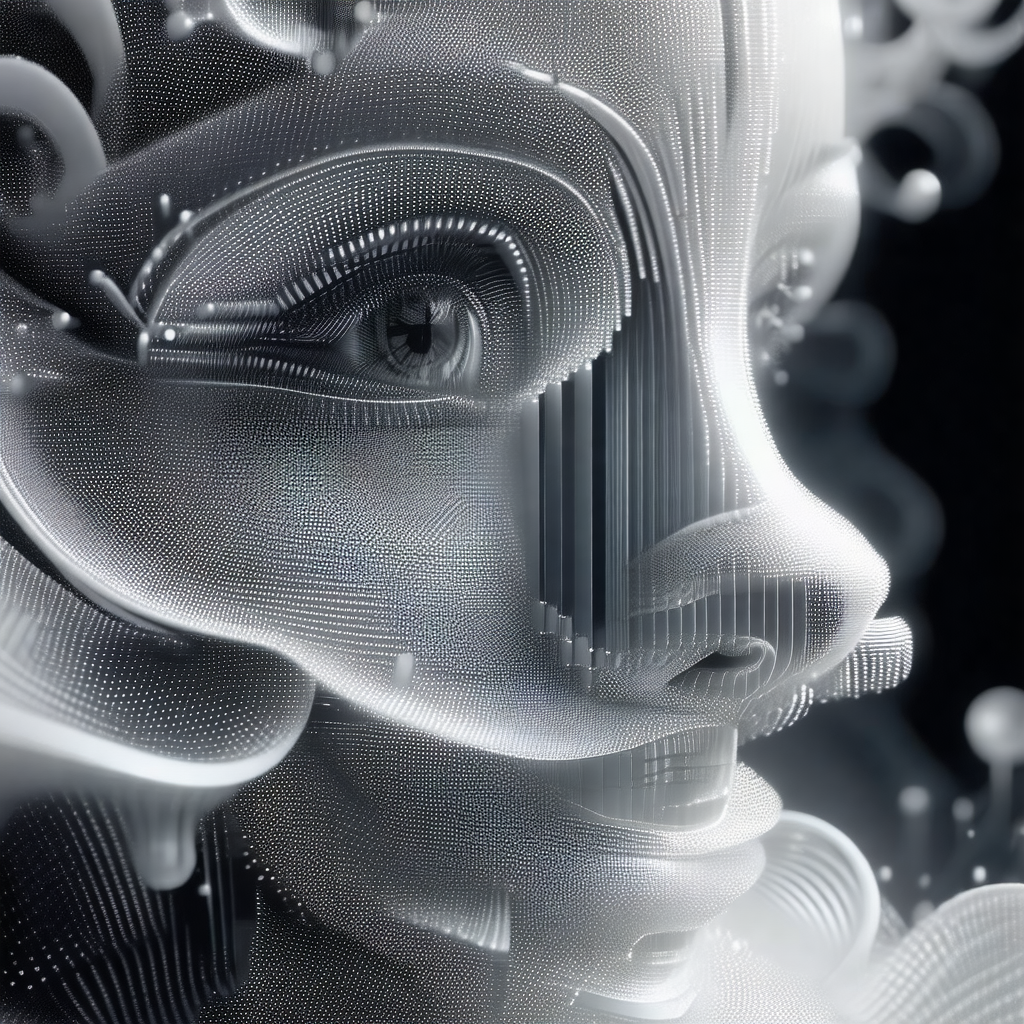 Close-up of a person's face, with a focus on the mouth an...