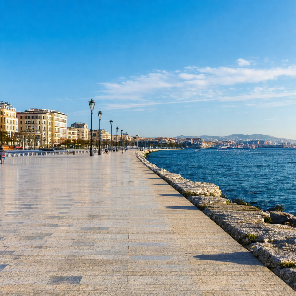 Beautiful beach with a long pier extending out into the o...