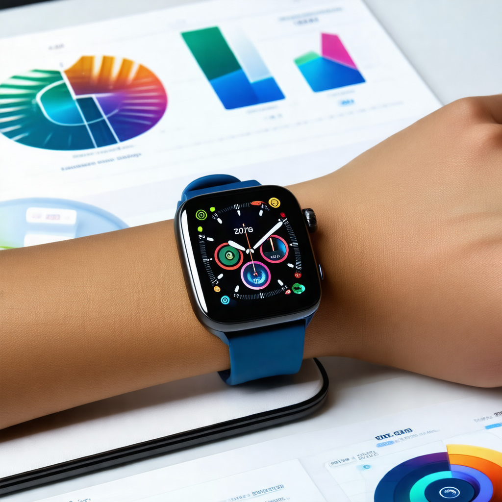 Person wearing a blue watch on their left wrist