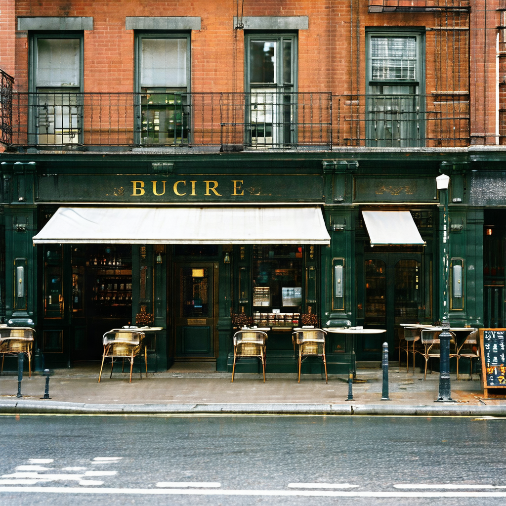 Street view of a restaurant called buciere