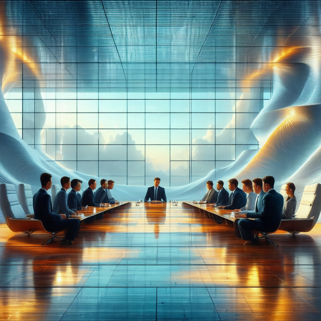 Large group of people gathered in a conference room