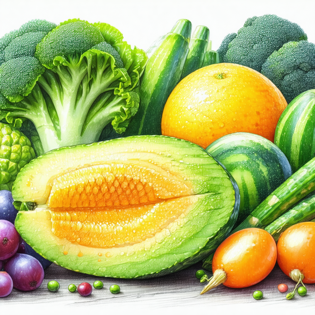 Table filled with a variety of fruits and vegetables