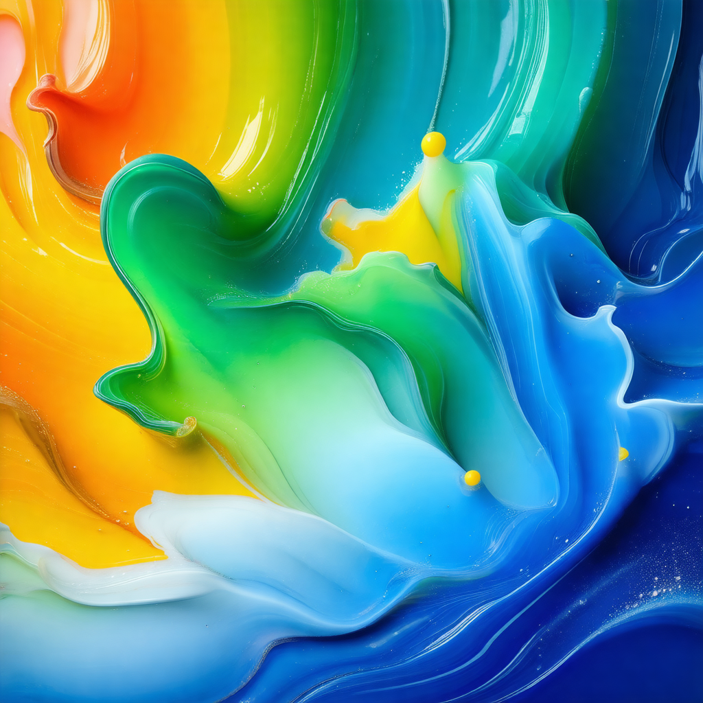 Vibrant and colorful painting of a bird