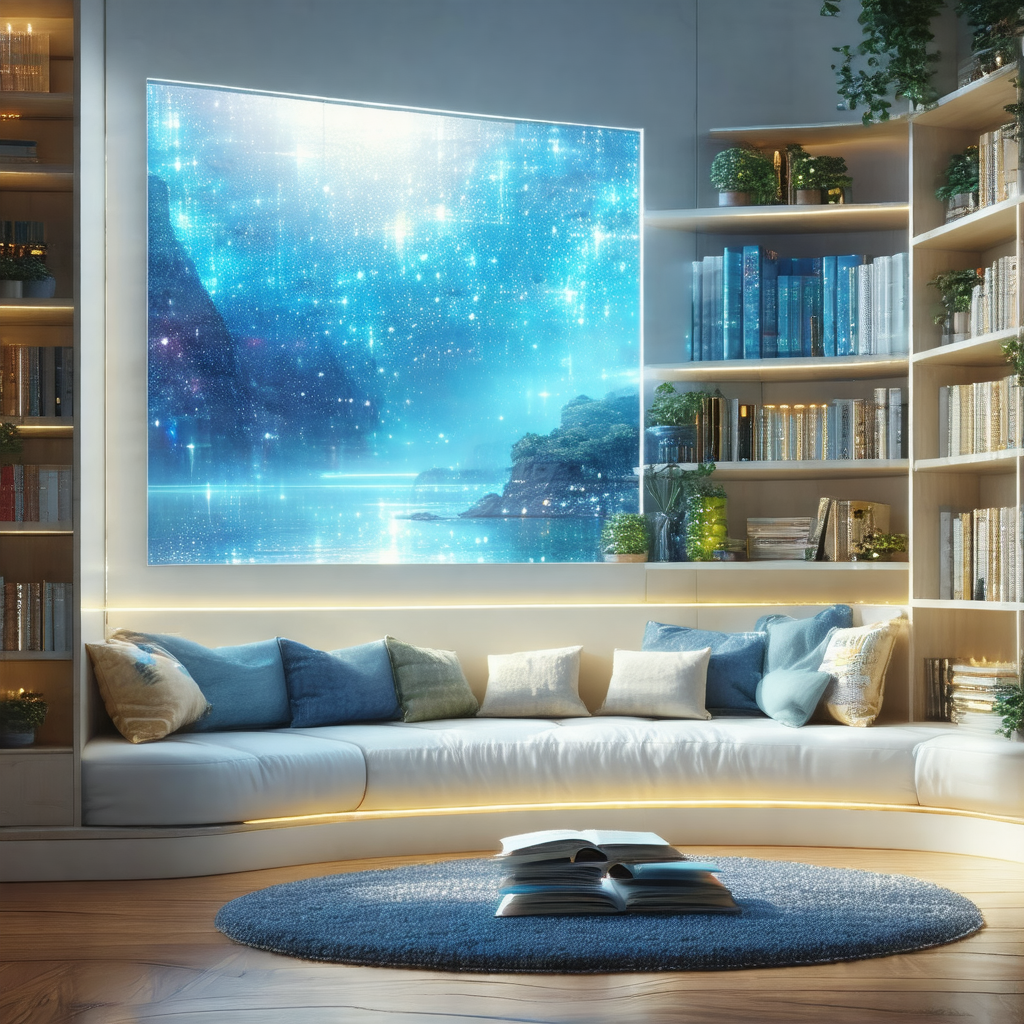 Cozy living room with a large window that allows natural ...