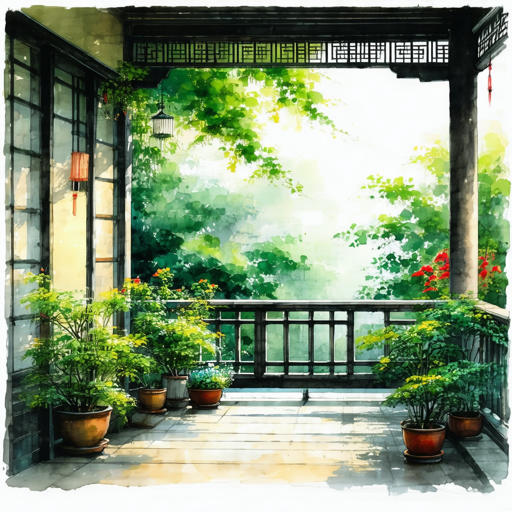 Beautiful garden with a variety of plants and flowers