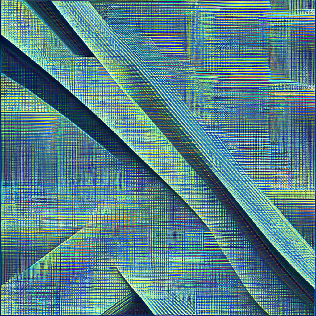 Close-up of a blue and white checkered pattern