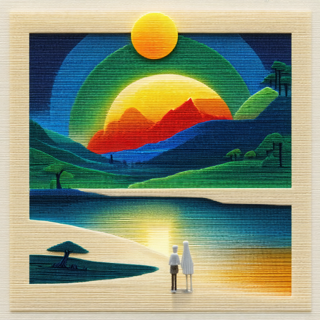 Beautiful Landscape Sunset Artwork